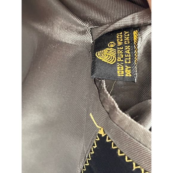 Brooks Brother 346 Herringbone Blazer Men 43 R Gray Multicolor Wool Jacket Suit - Picture 12 of 12